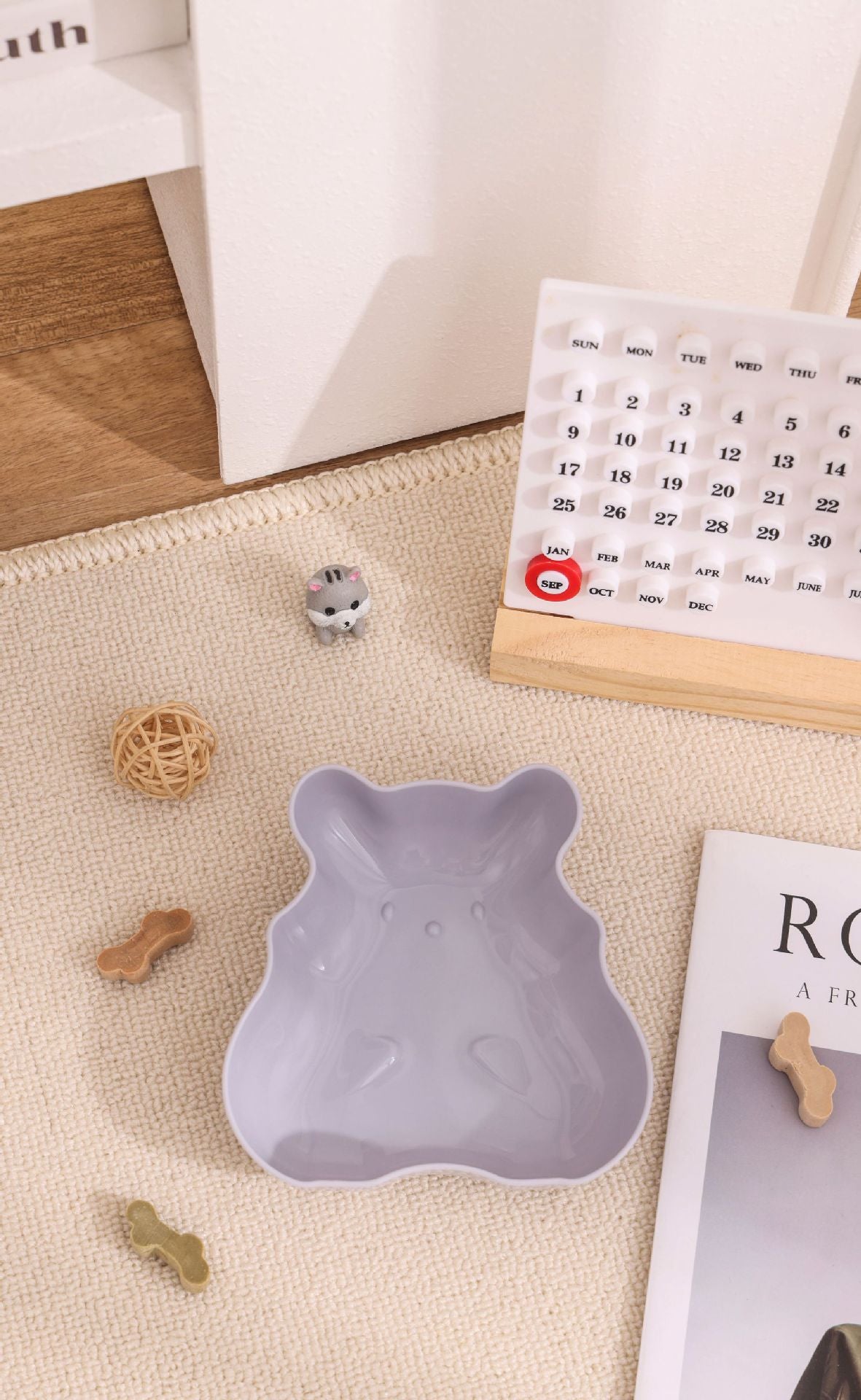Cross-border Macarons Hamster Slow Food Bowls Pet Anti-choking - Purple