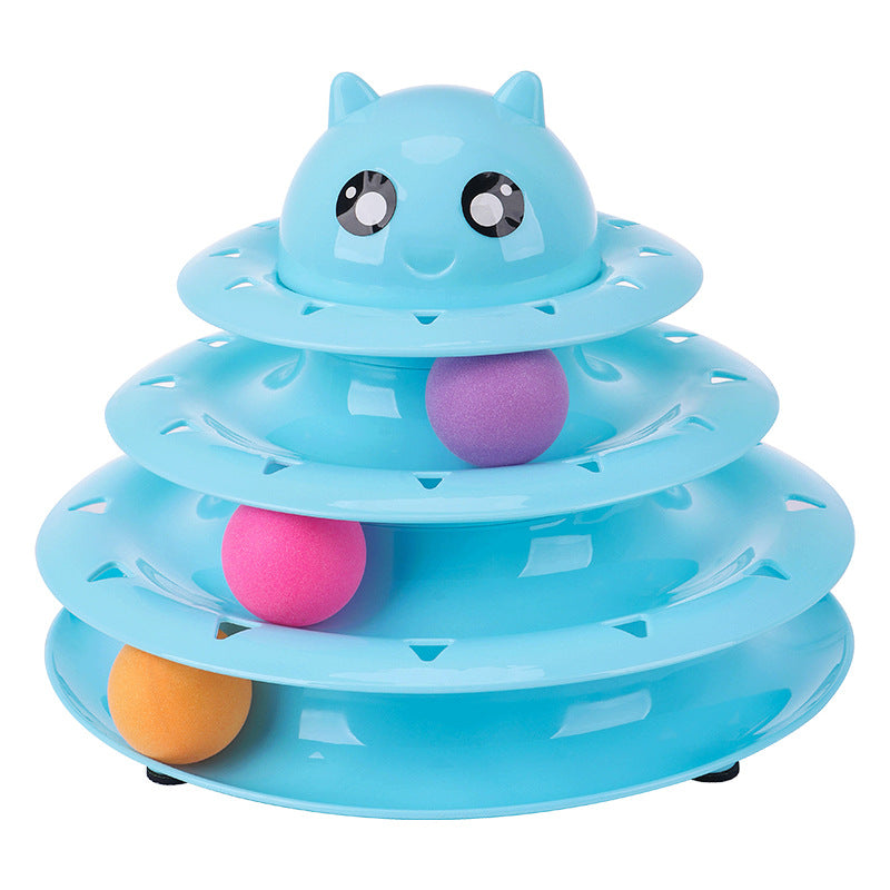 In-stock From Cross-border Manufacturer New Pet Toy - Three-layer Cat