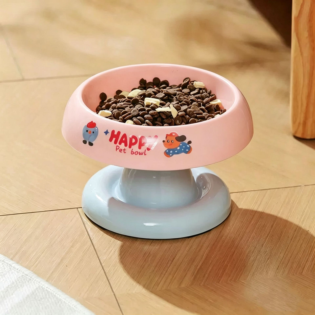 Pet Feeding Bowl High-legged Angled Design To Protect The Neck