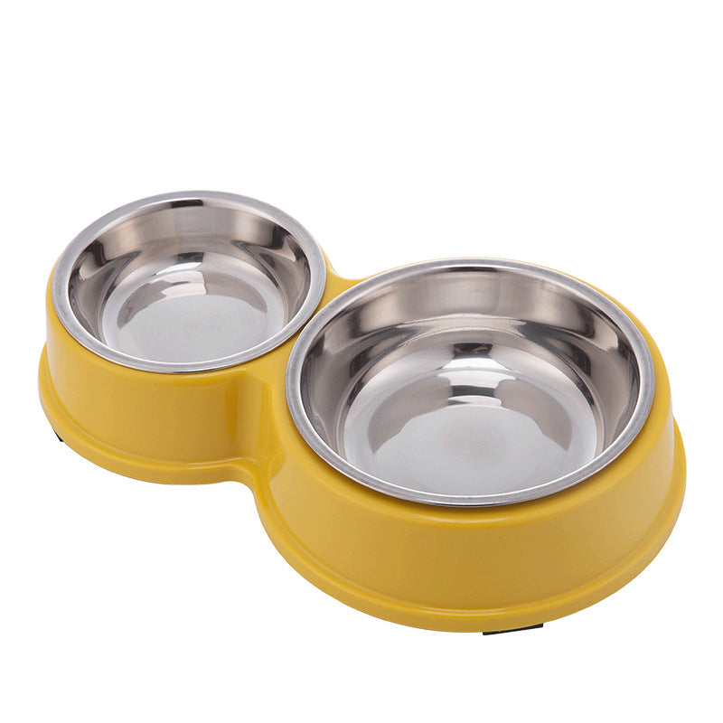 Dual-purpose Plastic Pet Bowl For Feeding And Watering Dog Bowl Cat