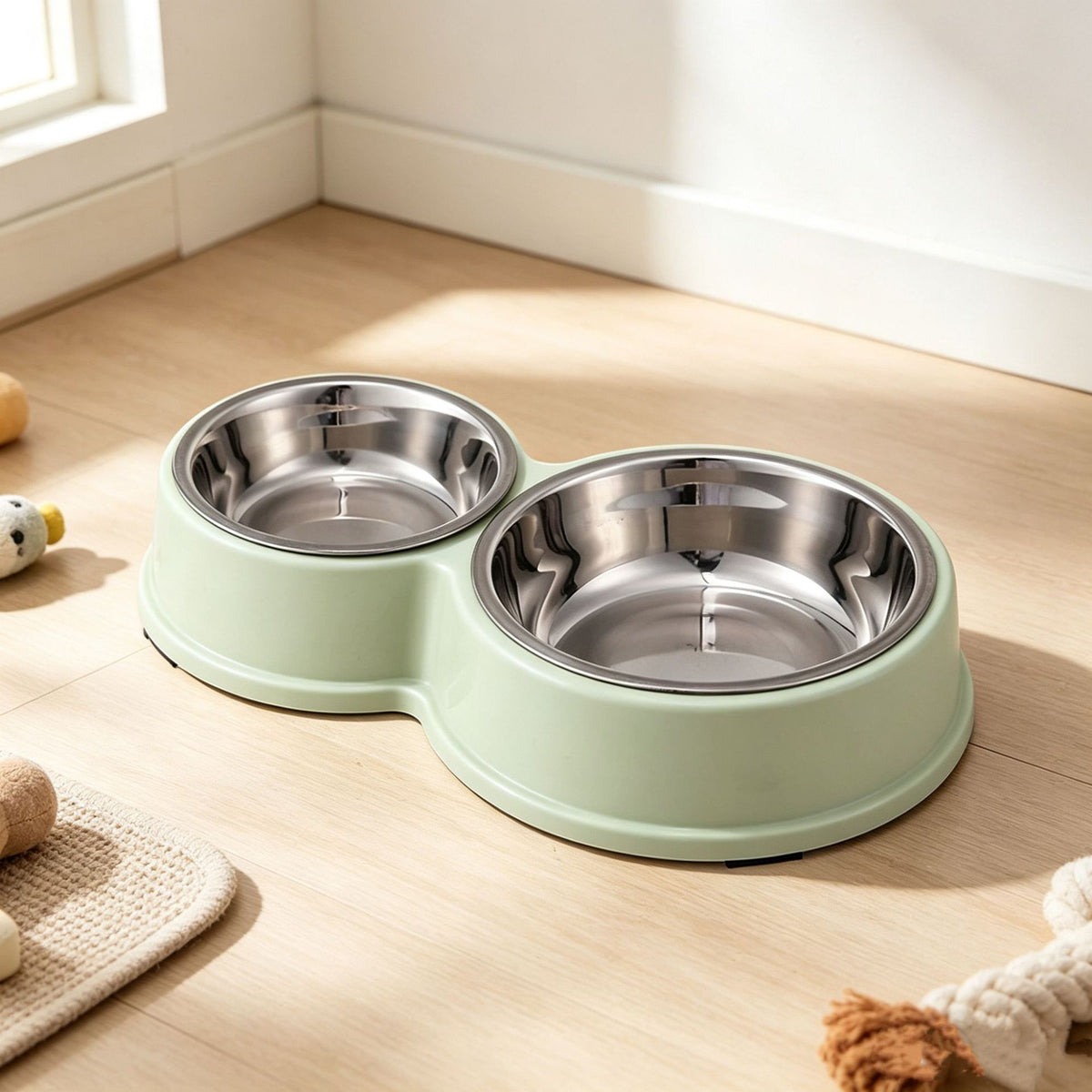 Dual-purpose Plastic Pet Bowl For Feeding And Watering Dog Bowl Cat