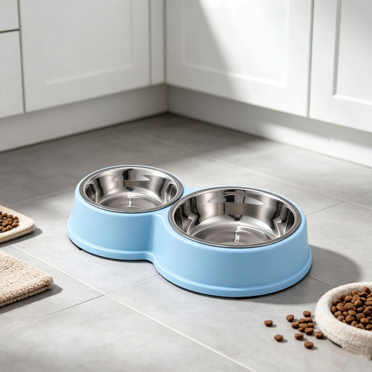 Dual-purpose Plastic Pet Bowl For Feeding And Watering Dog Bowl Cat