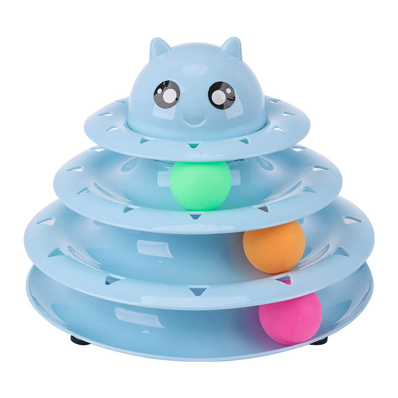 In-stock From Cross-border Manufacturer New Pet Toy - Three-layer Cat