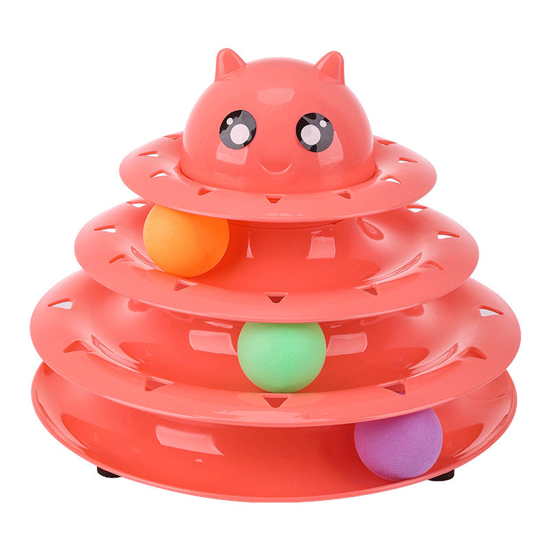 In-stock From Cross-border Manufacturer New Pet Toy - Three-layer Cat