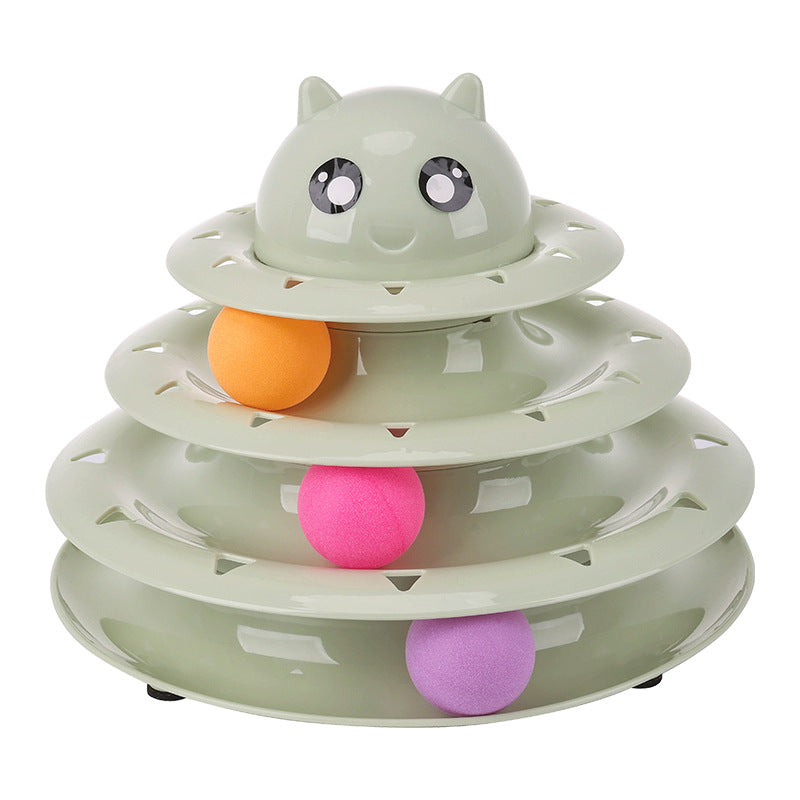 In-stock From Cross-border Manufacturer New Pet Toy - Three-layer Cat