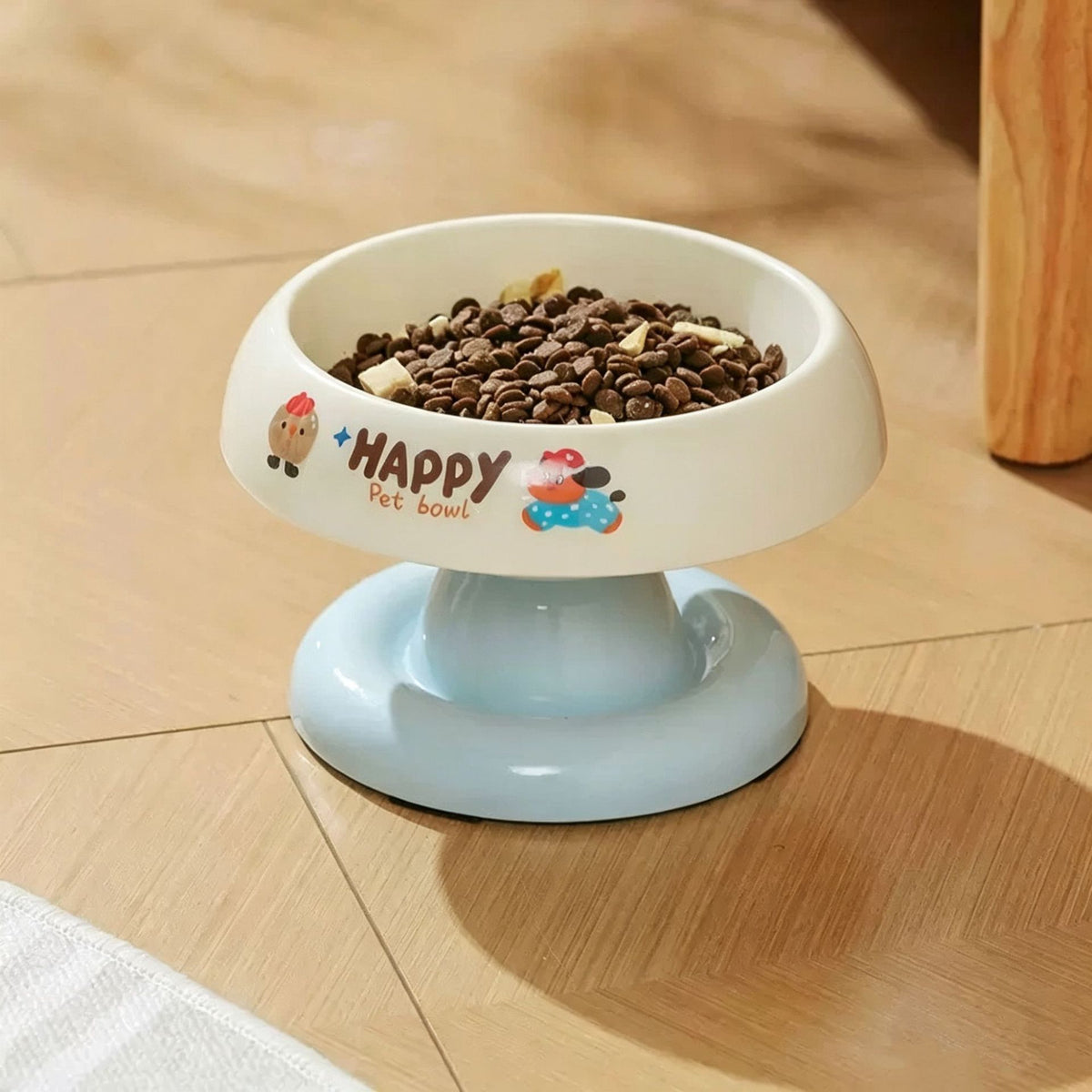 Pet Feeding Bowl High-legged Angled Design To Protect The Neck