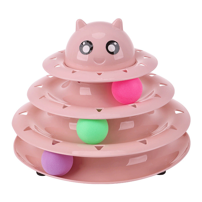 In-stock From Cross-border Manufacturer New Pet Toy - Three-layer Cat